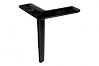 Kalustejalka 15 cm, musta