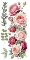 Siirtokuva 30x60 cm - Papers For You Decor Transfers Rosé 4 pcs