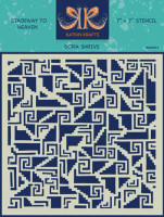 Sabluuna 15x15 cm - Katkin Krafts Stairway To Heaven Stencil