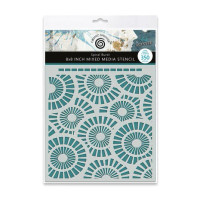Sabluuna 20x20 cm - Katy Sue Designs Andy Skinner Mixed Media Stencil Spiral Burst