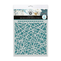 Sabluuna 20x20 cm - Katy Sue Designs Andy Skinner Mixed Media Stencil String Maze