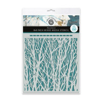 Sabluuna 20x20 cm - Katy Sue Designs Andy Skinner Mixed Media Stencil Woodland