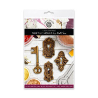 Silikonimuotti - Katy Sue Designs Cosmic Shimmer Silicone Mould Locks and Key