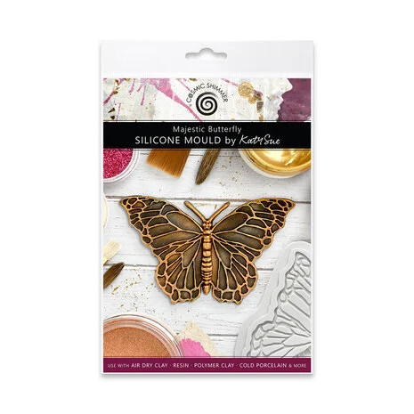 Silikonimuotti - Katy Sue Designs Cosmic Shimmer Silicone Mould Majestic Butterfly