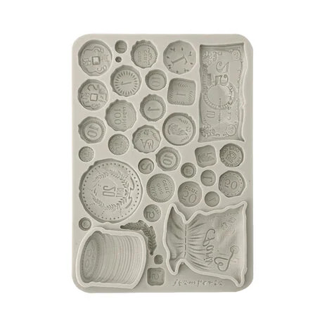 Koristemuotti 15x21 cm - Stamperia Venice City of Art Silicon Mould Old Coins