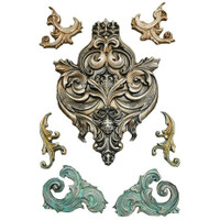 Iso koristemuotti 21x29 cm - Stamperia Art Stories Big Silicon Mould Frieze and Corners