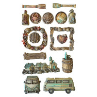 Koristemuotti 21x29 cm - Stamperia Silent Sea Soft Mould