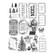 Leimasinsetti 21x27 cm - Decor Clear Stamps Merry and Bright Tags