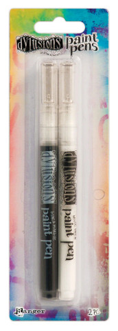 Maalikynät, Ranger Dyan Reaveley Dylusions Paint Pens Black Marble & White Linen
