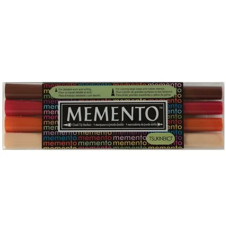 Maalikynät 4 kpl - Tsukineko Memento Ink Marker Dual Tip Arizona Canyons