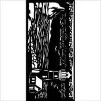 Sabluuna 12x25cm - Stamperia Silent Sea Thick Stencil Lighthouse