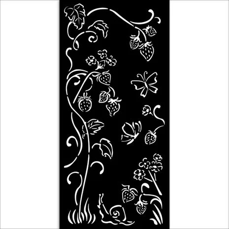 Sabluuna 12x25 cm - Stamperia Hidden Grove Thick Stencil Strawberries