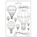 Koristemuotti 15x21 cm - Stamperia Timeless Soft Mould Balloons