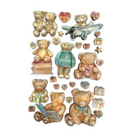 Koristemuotti 15x21 cm - Stamperia The Owl's House Silicon Mould Teddy Bears