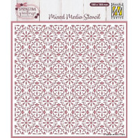 Sabluuna 15x15 cm - Nellie Snellen Mixed Media Stencil Easter Tiles