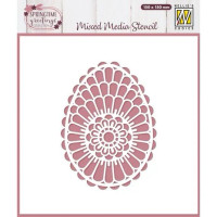 Sabluuna 15x15 cm - Nellie Snellen Mixed Media Stencil Scandinavian Egg