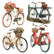 Siirtokuva 30x60 cm - Papers For You Decor Transfers Bikes 2 pcs