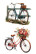 Siirtokuva 90x240 cm - Papers For You Decor Transfers Bikes 4 pcs