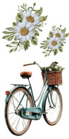 Siirtokuva 30x60 cm - Papers For You Decor Transfers Bikes 4 pcs
