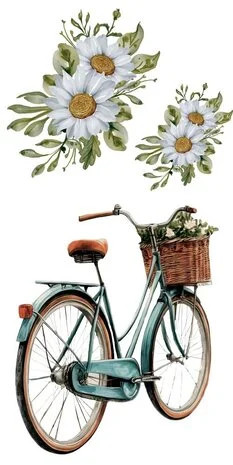 Siirtokuva 30x60 cm - Papers For You Decor Transfers Bikes 4 pcs