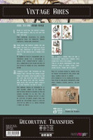 Siirtokuva 30x60 cm - Papers For You Decor Transfers Bikes 3 pcs