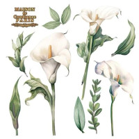 Siirtokuva 30x60 cm - Papers For You Decor Transfers Calla Lily 2 pcs