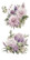 Siirtokuva 30x60 cm - Papers For You Decor Transfers Dahlias 4 pcs
