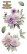 Siirtokuva 30x60 cm - Papers For You Decor Transfers Dahlias 4 pcs