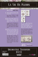 Siirtokuva 30x60 cm - Papers For You Decor Transfers Dahlias 3 pcs