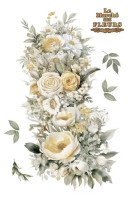 Siirtokuva 90x240 cm - Papers For You Decor Transfers Daisies 4 pcs