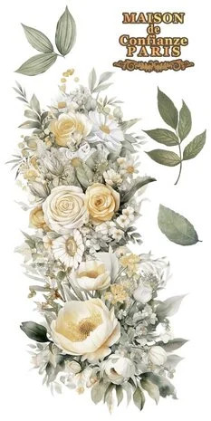 Siirtokuva 30x60 cm - Papers For You Decor Transfers Hydrangeas 4 pcs