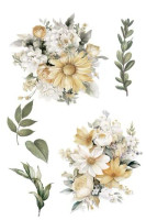 Siirtokuva 30x60 cm - Papers For You Decor Transfers Daisies 3 pcs
