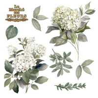 Siirtokuva 30x60 cm - Papers For You Decor Transfers Hydrangeas 2 pcs
