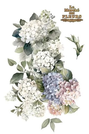 Siirtokuva 90x240 cm - Papers For You Decor Transfers Hydrangeas 4 pcs