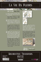 Siirtokuva 30x60 cm - Papers For You Decor Transfers Magnolias 3 pcs