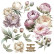 Siirtokuva 30x60 cm - Papers For You Decor Transfers Peonies 2 pcs