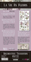 Siirtokuva 30x60 cm - Papers For You Decor Transfers Peonies 4 pcs