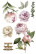 Siirtokuva 30x60 cm - Papers For You Decor Transfers Peonies 3 pcs