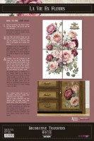 Siirtokuva 90x240 cm - Papers For You Decor Transfers Rosé 4 pcs