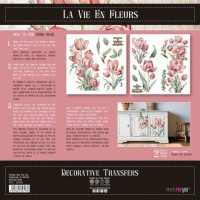 Siirtokuva 30x60 cm - Papers For You Decor Transfers Tulips 2 pcs