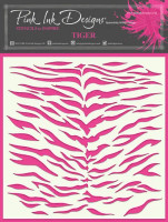 Sabluuna 15x15 cm - Pink Ink Designs Tiger Stencil