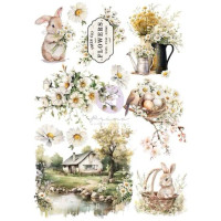 Siirtokuva 21x29 cm - Re-Design with Prima Marketing Among the Wildflowers Transfer 