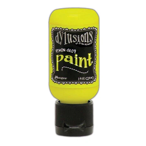 Tuunausmaali keltainen, Ranger Dyan Reaveley Dylusions Paints Lemon Drop 29 ml