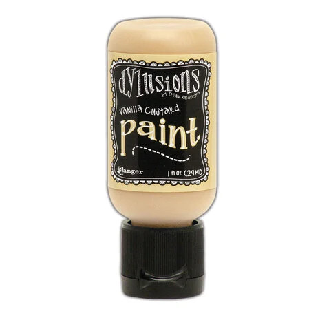 Tuunausmaali keltainen, Ranger Dyan Reaveley Dylusions Paints Vanilla Custard 29 ml