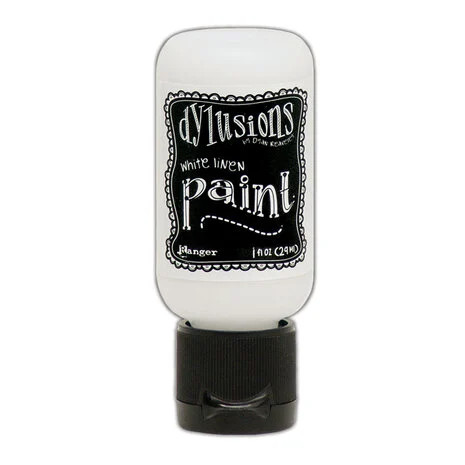 Tuunausmaali valkoinen, Ranger Dyan Reaveley Dylusions Paints White Linen 29 ml