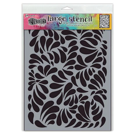 Sabluuna 22x30 cm, Ranger Dyan Reaveley Dylusions Stencils L Brush Strokes