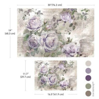 Kuitupaperisetti - Re-Design Soft Veil Double Delight Decoupage Fiber Paper Set