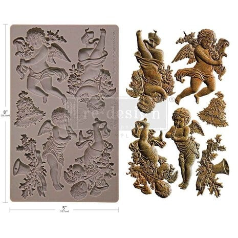 Koristemuotti 12x20 cm - Re-Design with Prima Angelic Floral Noel Decor Moulds