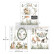 Siirtokuva 27x64 cm - Re-Design with Prima Middy Transfers Blossom Bunnies