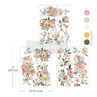 Siirtokuva 27x63 cm, Re-Design with Prima Blush Reverie Middy Transfers